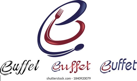 B Restaurant With Spoon Logo