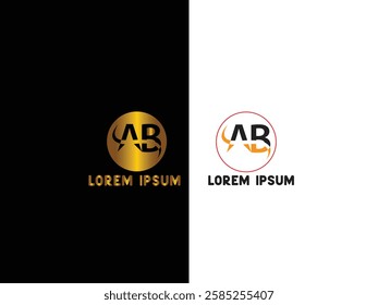 a b retter logo vector desigen