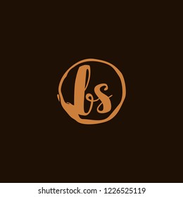 B S BS Initial logo template vector