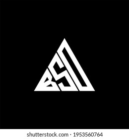 B S D letter logo creative design. BSD icon