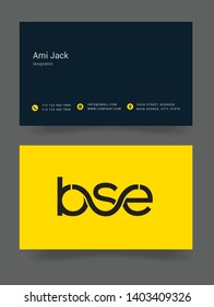 B S E letters joint logo design vector template