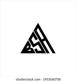 B S A letter logo creative design. BSA icon