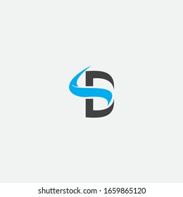 B S letter logo design