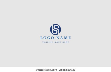 b s Letter Logo Icon Template