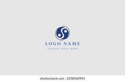 b s Letter Logo Icon Template