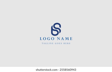 b s Letter Logo Icon Template