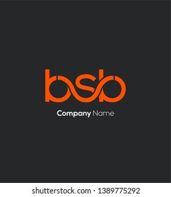 B S B letters joint logo vector template