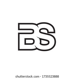 B S lines design vector illustration