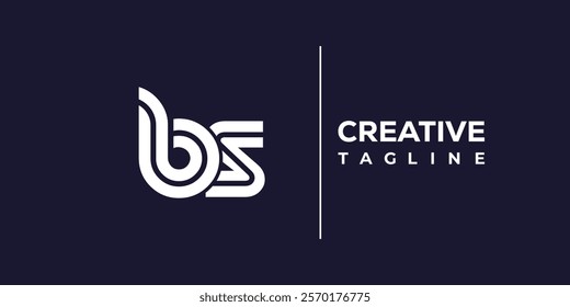 B and S logo design. BS abstract Letters Logo Monogram. This logo design is the process of creating a visual symbol that represents a brand, company, or individual.