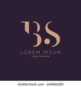 B S Logo Design Template Stock Vector (Royalty Free) 664066585 ...