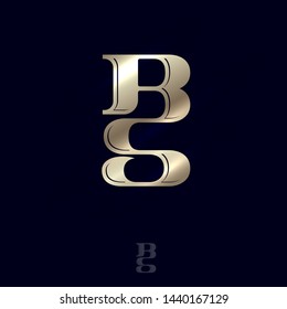 B and S Monogram. B, S logo from combined letters. Premium emblem for beauty or jewelry brand.