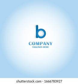 B Logotipo de letra pequeña simple para la empresa
