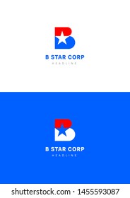 B star corp logo template.