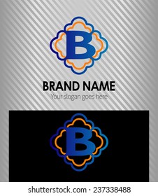 B symbol logo letter