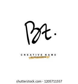 B T BT Initial abstract logo concept vector