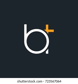 B T double round letter design vector