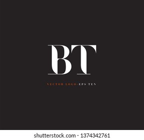 B T letters Joint logo icon vector template.
