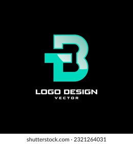 B and T Letters Logo Design Vector