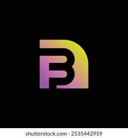  B tech logo design template, B tech logo, B technology vector