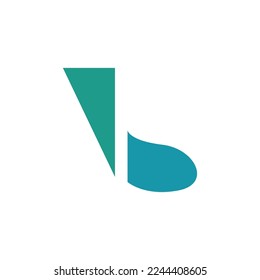 B technology logo design, modern and simple design