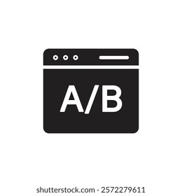 A B test icon Line Art Logo set