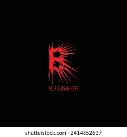 b text logo design different color or style