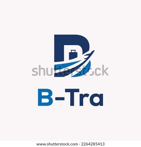 B Travel Logo Design Idea - Can Be Used As Airline OR Travel Agency Logo