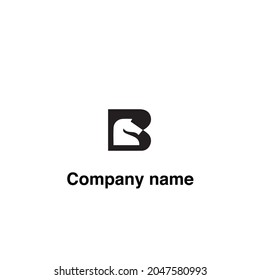 B type logo and horse in it