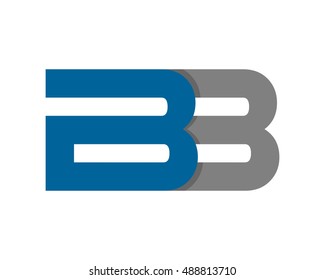B and B typography typeset logotype alphabet font image vector icon logo symbol