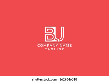B U BU logo abstract letter initial based icon graphic design in vector editable file.