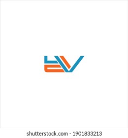 B V letter logo vector design on white color background. bv icon