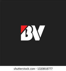 B V letters Joint logo icon vector template.
