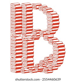 A "B" vector logo design 