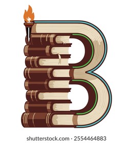 A "B" vector logo design 