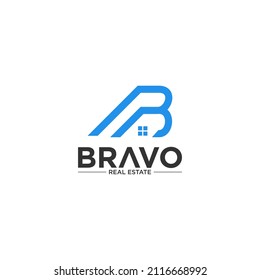 B vektor logo real estat