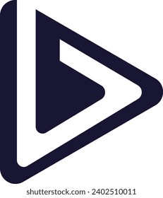 b Video player Logo design Template