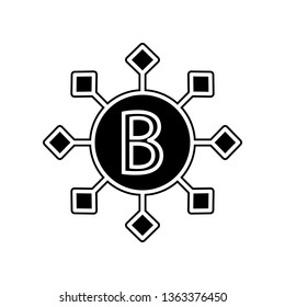 B vitamins icon. Element of blood donation for mobile concept and web apps icon. Glyph, flat icon for website design and development, app development