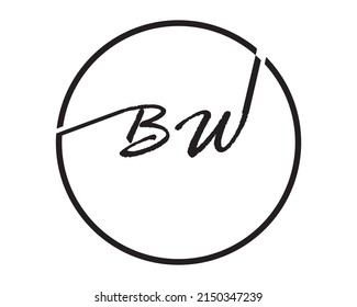 Modelo de diseño creativo del logotipo W 