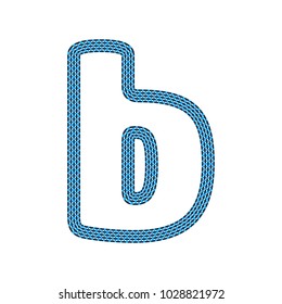 B Webbing Tape Letter Logo Icon Design
