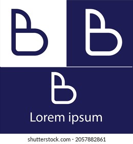 B Word mark logo- Monogram. Letter B Logo.