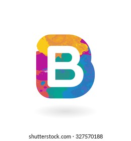 b writing deal logo design pattern conceptual vector component for collective individuality insignia sticker or icon star abstract unusual site employment clean science banner letterhead award illustr