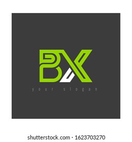 B & X, B X alphabet logo vector illustration elegant design