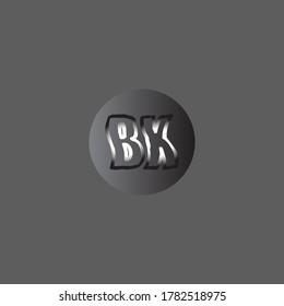 B X letter logo monogram design