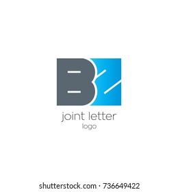 B Z joint logo bold letter design