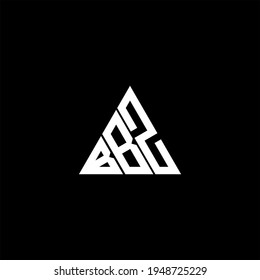 Diseño creativo del logo de la letra B B Z. icono BBZ