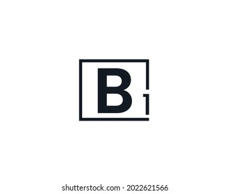 B1 1b Initial Letter Logo Stock Vector (Royalty Free) 2022621566 ...