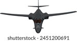 B1 Bomber "BONE" Vector Drawing