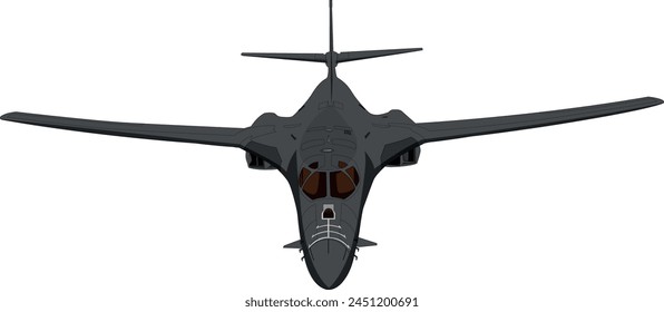 B1 Bomber "BONE" Vector Drawing