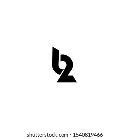 b2 or b 2 Logo Icon Vector Template