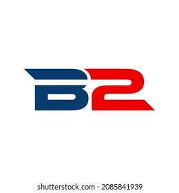 B2-Logo kann für Symbole, Zeichen, Logos usw. verwendet werden